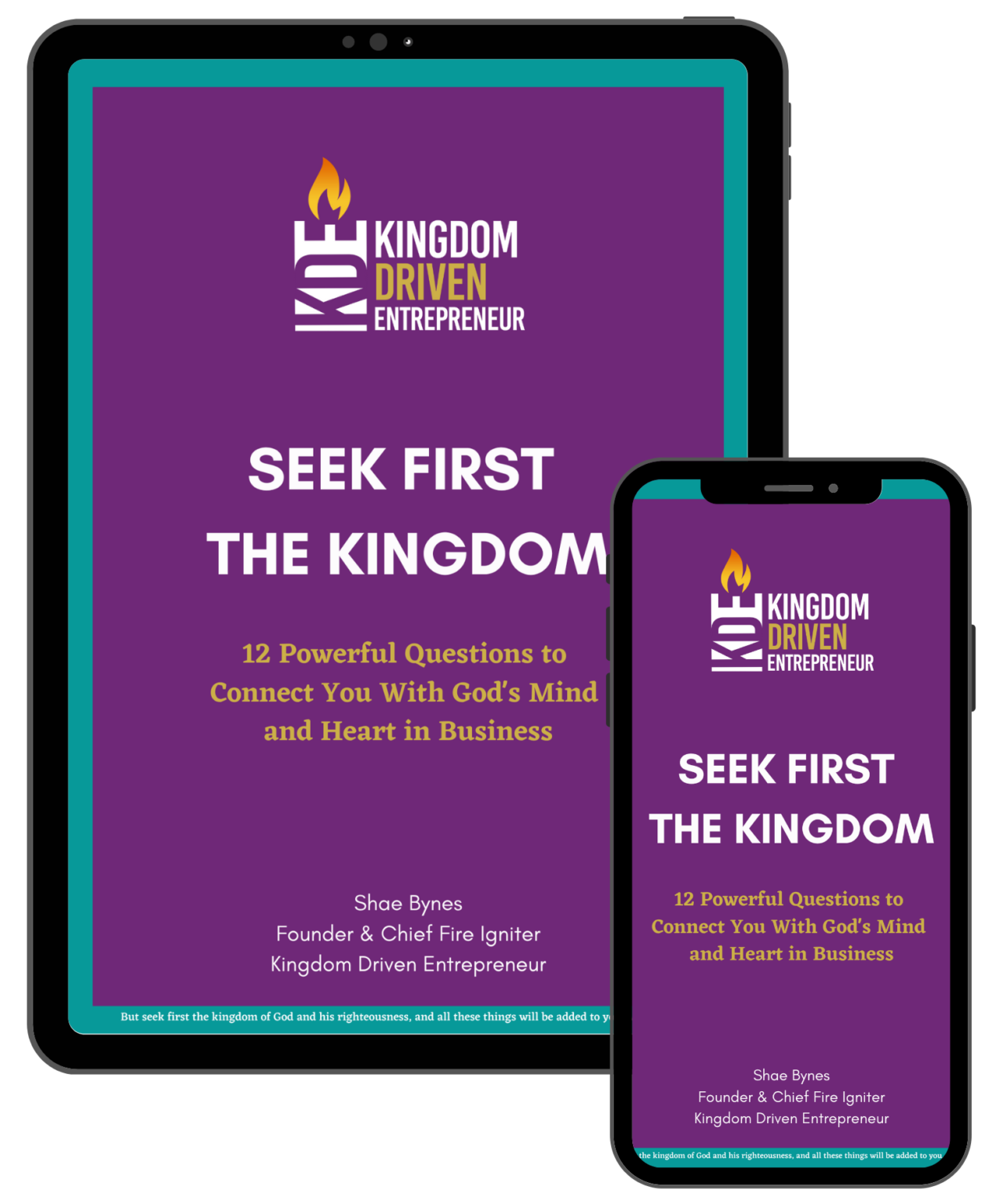 Welcome Back Gift Seek First The Kingdom Kingdom Driven Entrepreneur